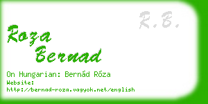 roza bernad business card
